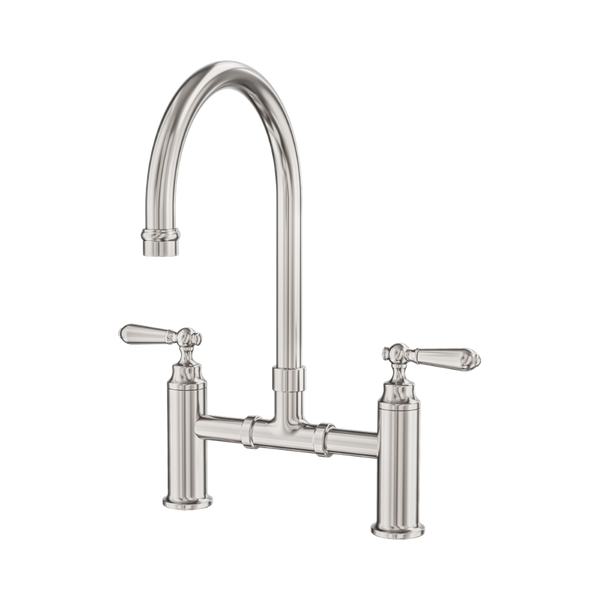 Nero York Bridge Kitchen Set Brushed Nickel