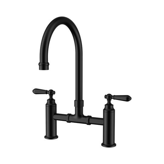 Nero York Bridge Kitchen Set Matte Black