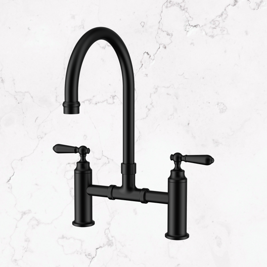 Nero York Bridge Kitchen Set Matte Black