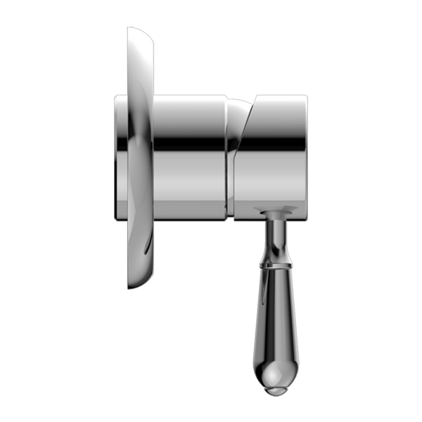 Nero York Shower Mixer with Metal Lever Chrome