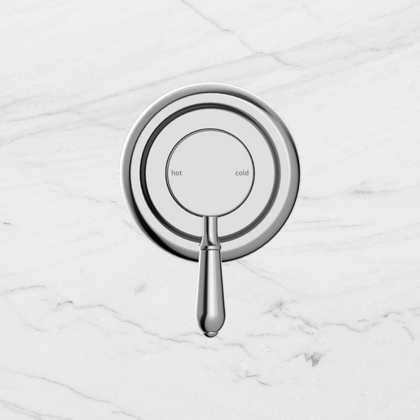 Nero York Shower Mixer with Metal Lever Chrome