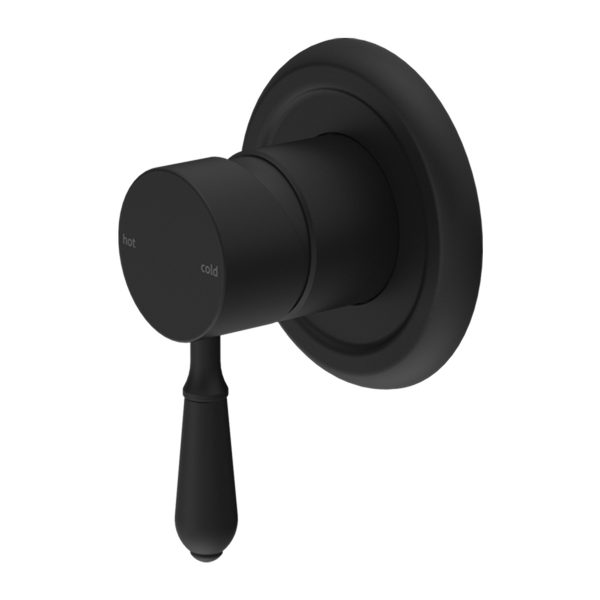 Nero York Shower Mixer with Metal Lever Matte Black