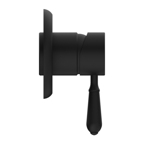 Nero York Shower Mixer with Metal Lever Matte Black