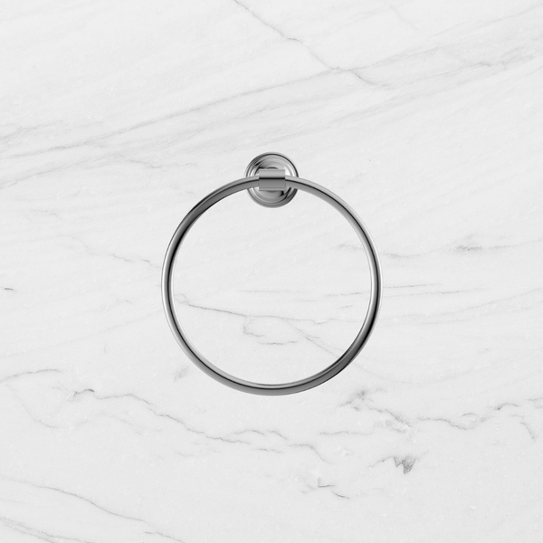 Nero York Towel Ring Chrome