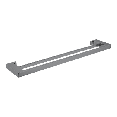 Nero Pearl Double Towel Rail 600mm Gunmetal