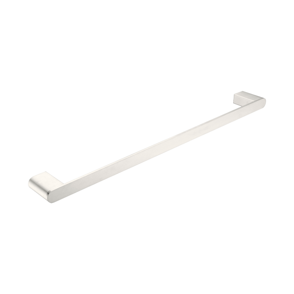 Nero Bianca Single Towel Rail 600mm Brushed Nickel
