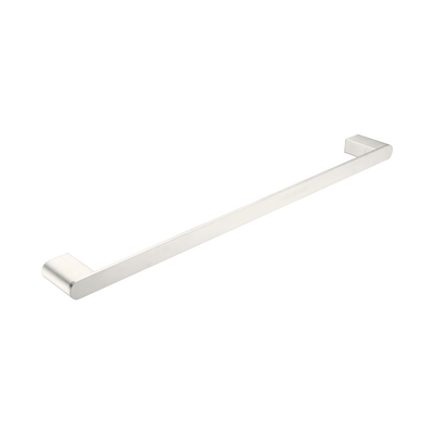 Nero Bianca Single Towel Rail 600mm Brushed Nickel