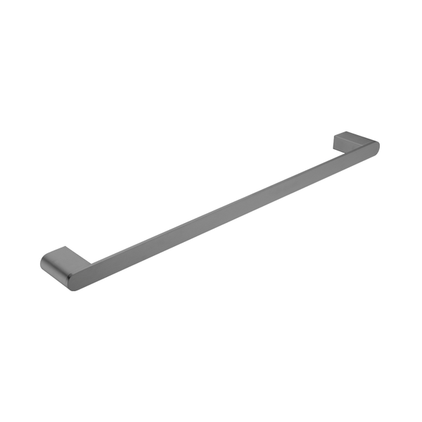 Nero Bianca Single Towel Rail 600mm Brushed Gunmetal
