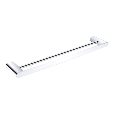 Nero Bianca Double Towel Rail 600mm Chrome