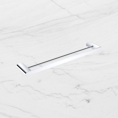 Bianca Double Towel Rail 600mm Chrome