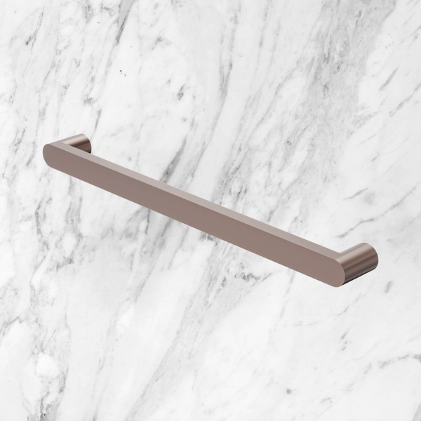 Nero Bianca 240V Single Heated Towel Rail Brushed Bronze