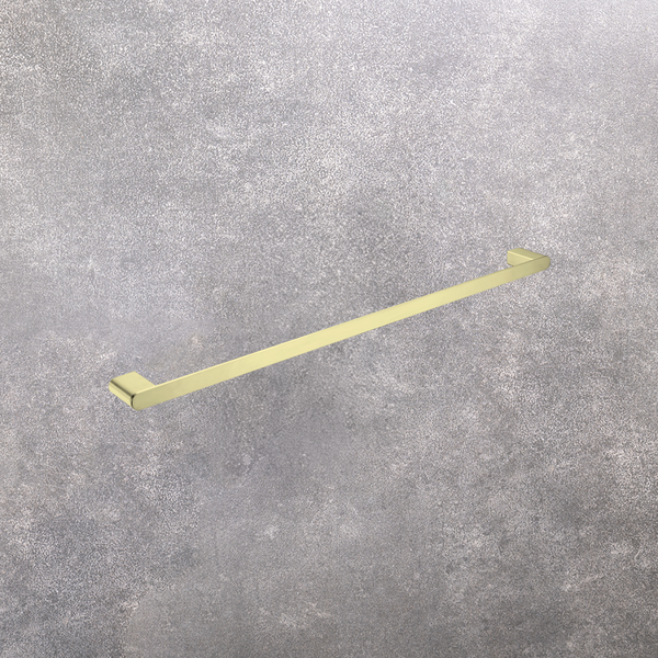 Nero Bianca Single Towel Rail 800mm Brushed Gold