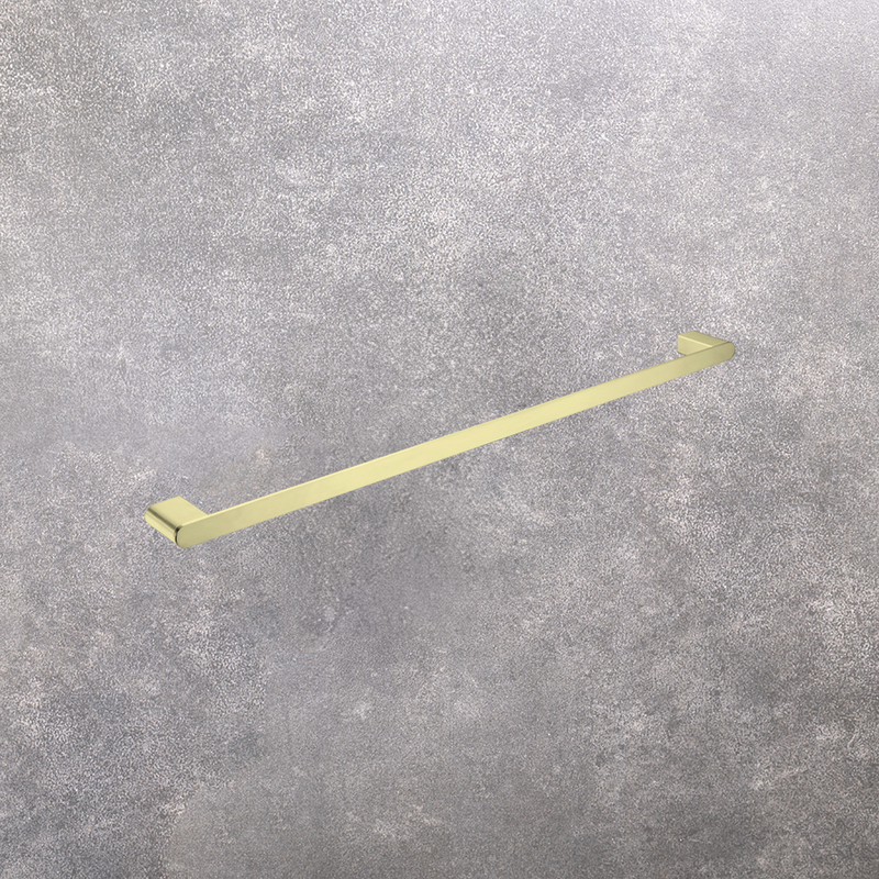 Bianca Single Towel Rail 800mm Brushed Gold