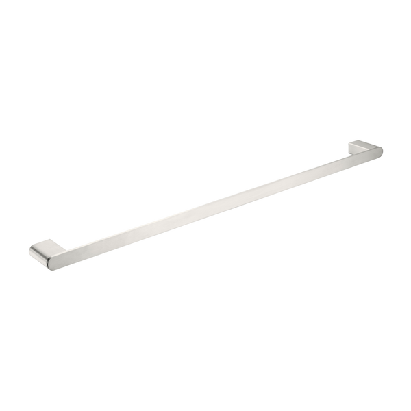 Nero Bianca Single Towel Rail 800mm Brushed Nickel
