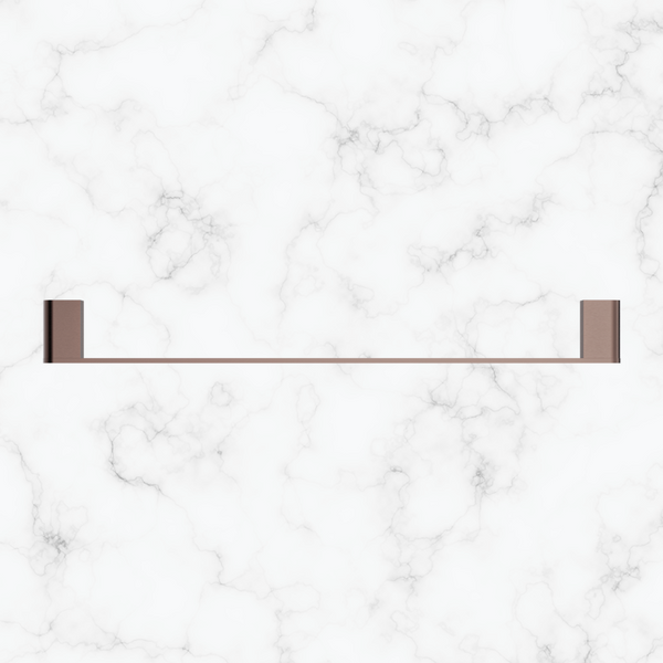 Nero Bianca Single Towel Rail 800mm Brushed Bronze