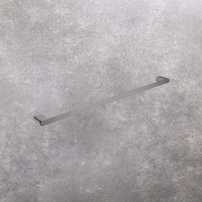 Bianca Single Towel Rail 800mm Brushed Gunmetal