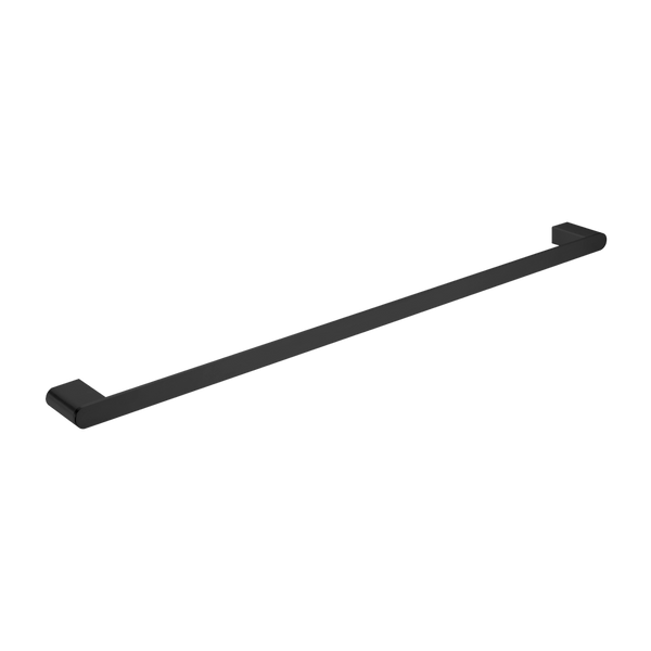 Nero Bianca Single Towel Rail 800mm Matte Black