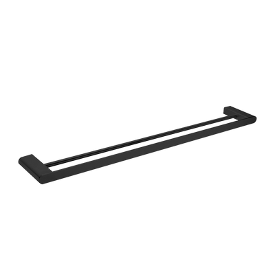 Bianca Double Towel Rail 800mm Matte Black