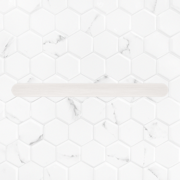 Nero Bianca Hand Towel Rail Brushed Nickel