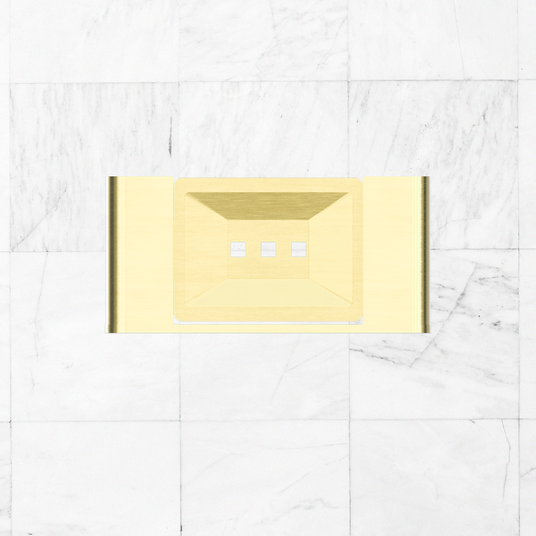 Nero Bianca Soap Dish Holder Brushed Gold