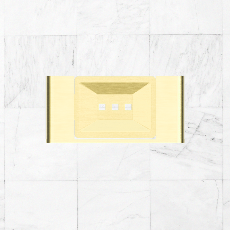 Bianca Soap Dish Holder Brushed Gold