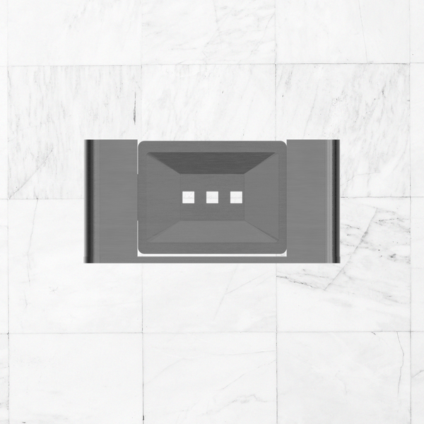 Nero Bianca Soap Dish Holder Brushed Gunmetal