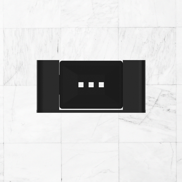 Nero Bianca Soap Dish Holder Matte Black