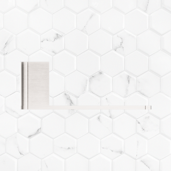 Nero Bianca Toilet Roll Holder Brushed Nickel