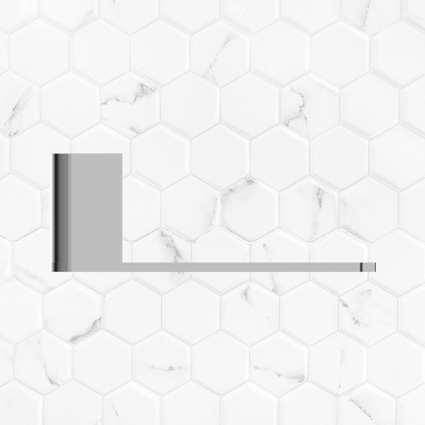 Nero Bianca Toilet Roll Holder Chrome