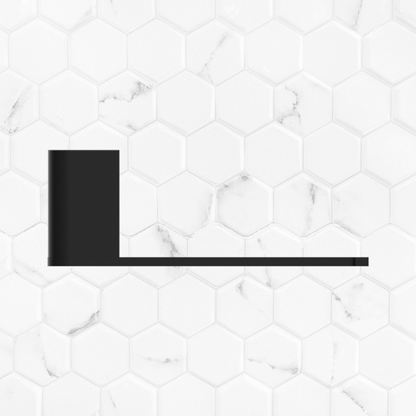 Nero Bianca Toilet Roll Holder Matte Black