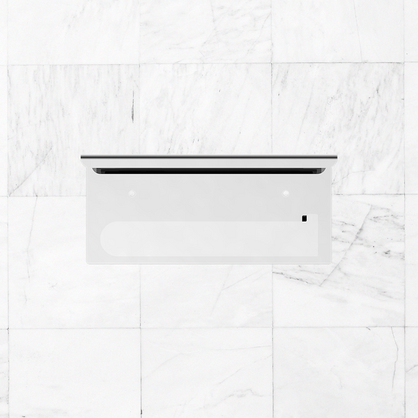 Nero Bianca Toilet Roll Holder with Phone Holder Chrome