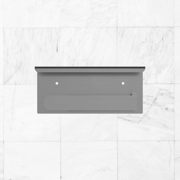 Nero Bianca Toilet Roll Holder with Phone Holder Brushed Gunmetal
