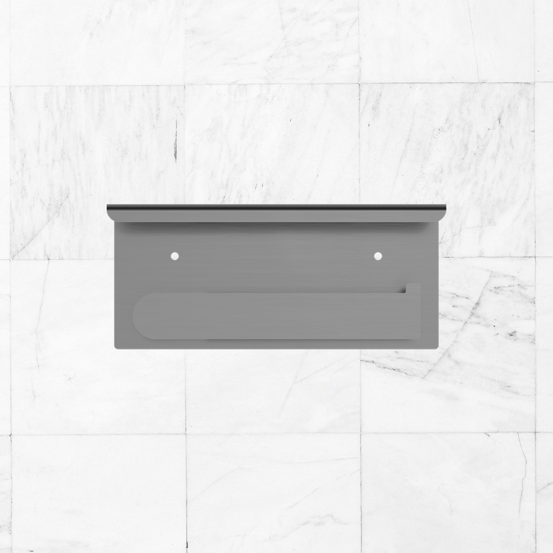 Bianca Toilet Roll Holder with Phone Holder Brushed Gunmetal
