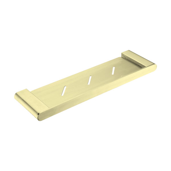Nero Bianca Metal Shower Shelf Brushed Gold