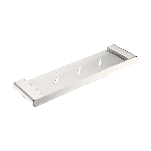 Nero Bianca Metal Shower Shelf Brushed Nickel