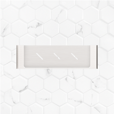 Bianca Metal Shower Shelf Brushed Nickel