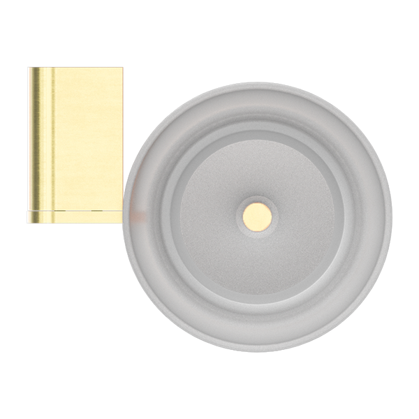 Nero Bianca Toilet Brush Holder Brushed Gold