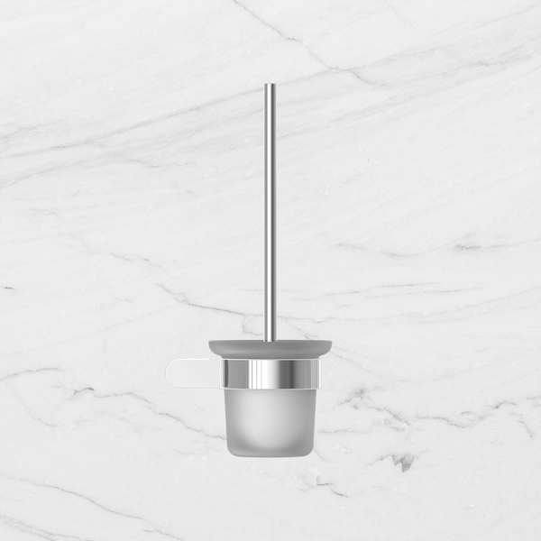 Nero Bianca Toilet Brush Holder Chrome