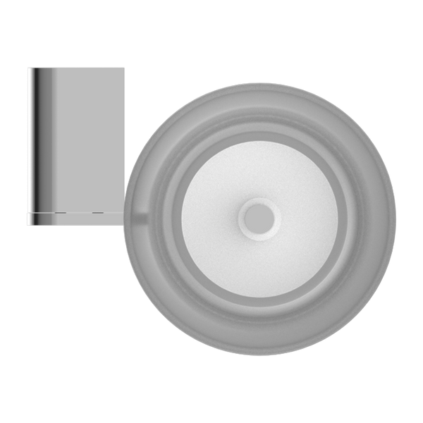 Nero Bianca Toilet Brush Holder Chrome