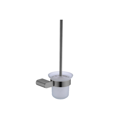 Nero Bianca Toilet Brush Holder Brushed Gunmetal