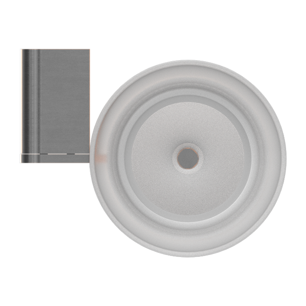 Nero Bianca Toilet Brush Holder Brushed Gunmetal