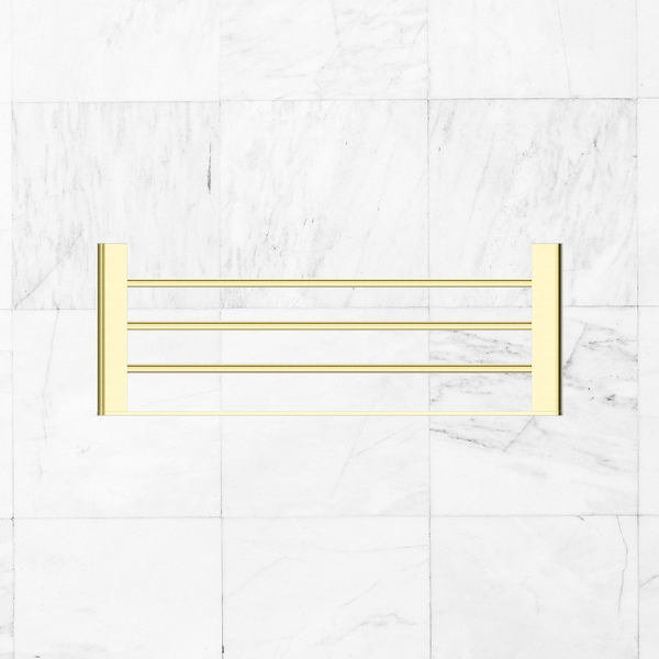 Nero Bianca Towel Rack Brushed Gold