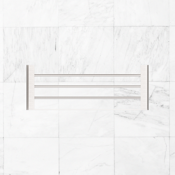 Nero Bianca Towel Rack Brushed Nickel