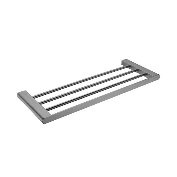 Nero Bianca Towel Rack Brushed Gunmetal