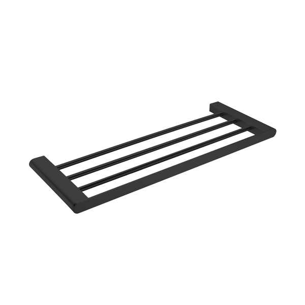 Nero Bianca Towel Rack Matte Black