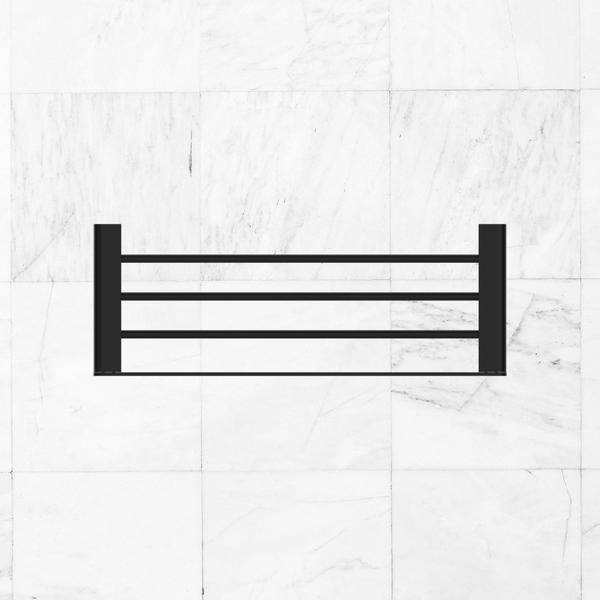 Nero Bianca Towel Rack Matte Black