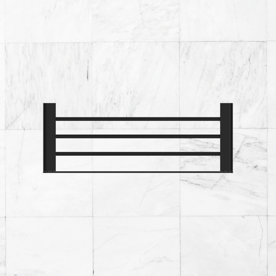 Nero Bianca Towel Rack Matte Black