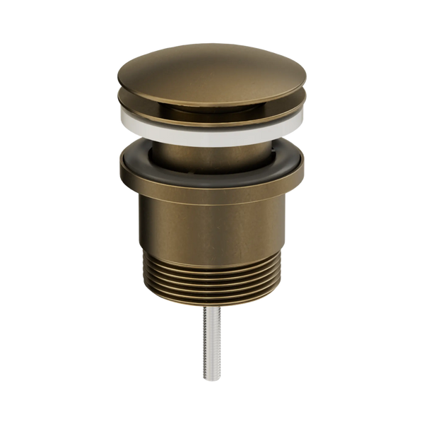 Nero Universal Pop Up Waste Tumbled Antique Brass