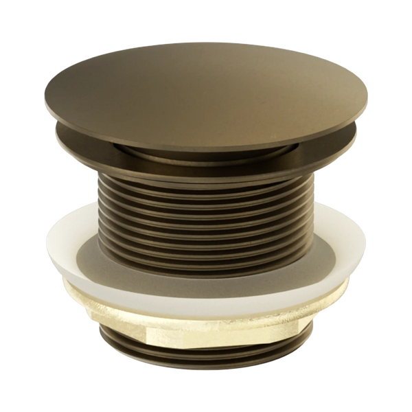 Nero 40mm Bath Pop-Up Plug With Removable Waste No Overflow Tumbled Antique Brass