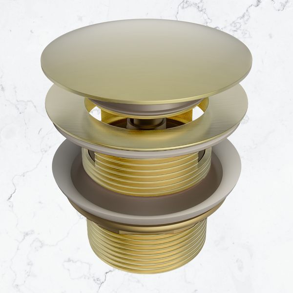 Nero 40mm Pop Up Bath Waste with Overflow Brushed Gold